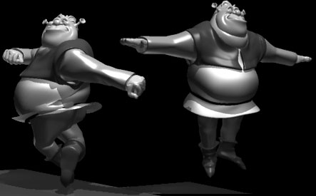 Shrek Pose 3 and 4